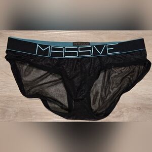 Black Mesh Briefs
